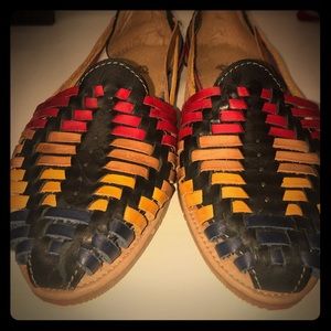 Vibrant leather shoes